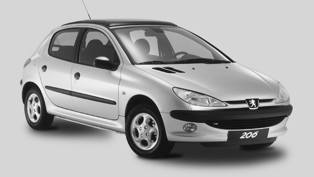 carros usados até 2000 euros Peugeot 206 carmine