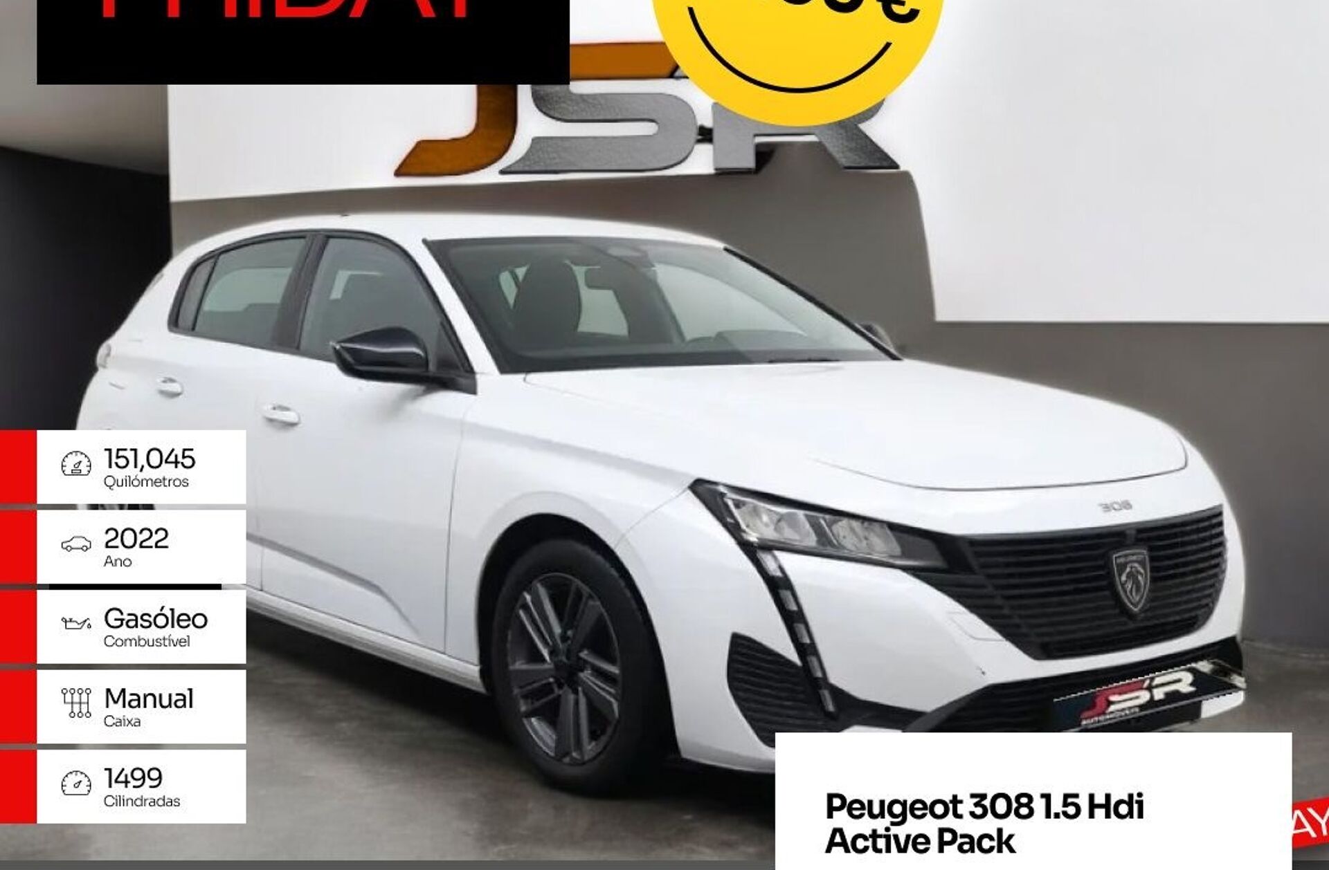 PEUGEOT 308 1.5 BlueHDi Active Pack