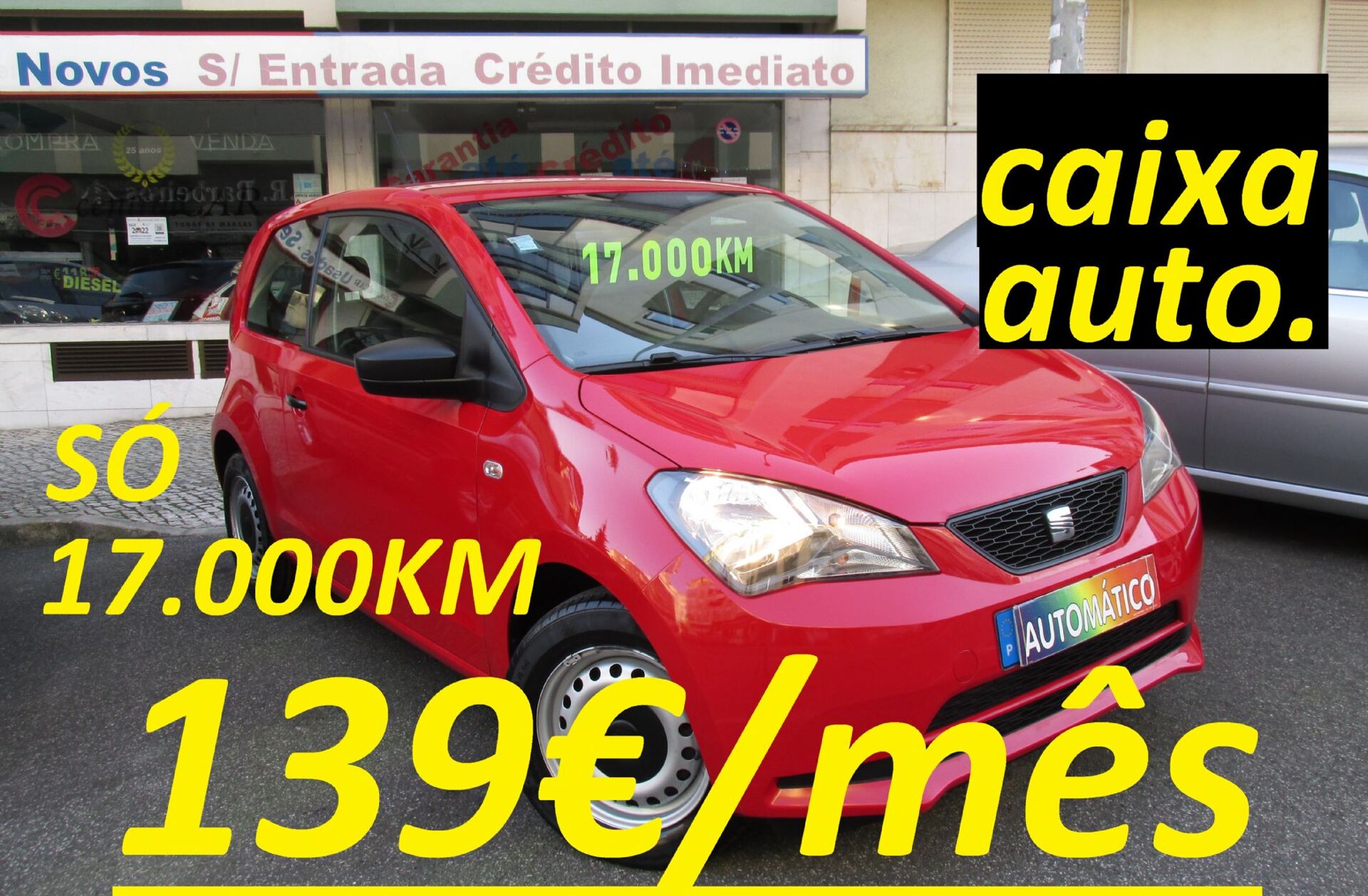 SEAT Mii 1.0 Caixa Automática Só 17.000KM 139€/Mês*