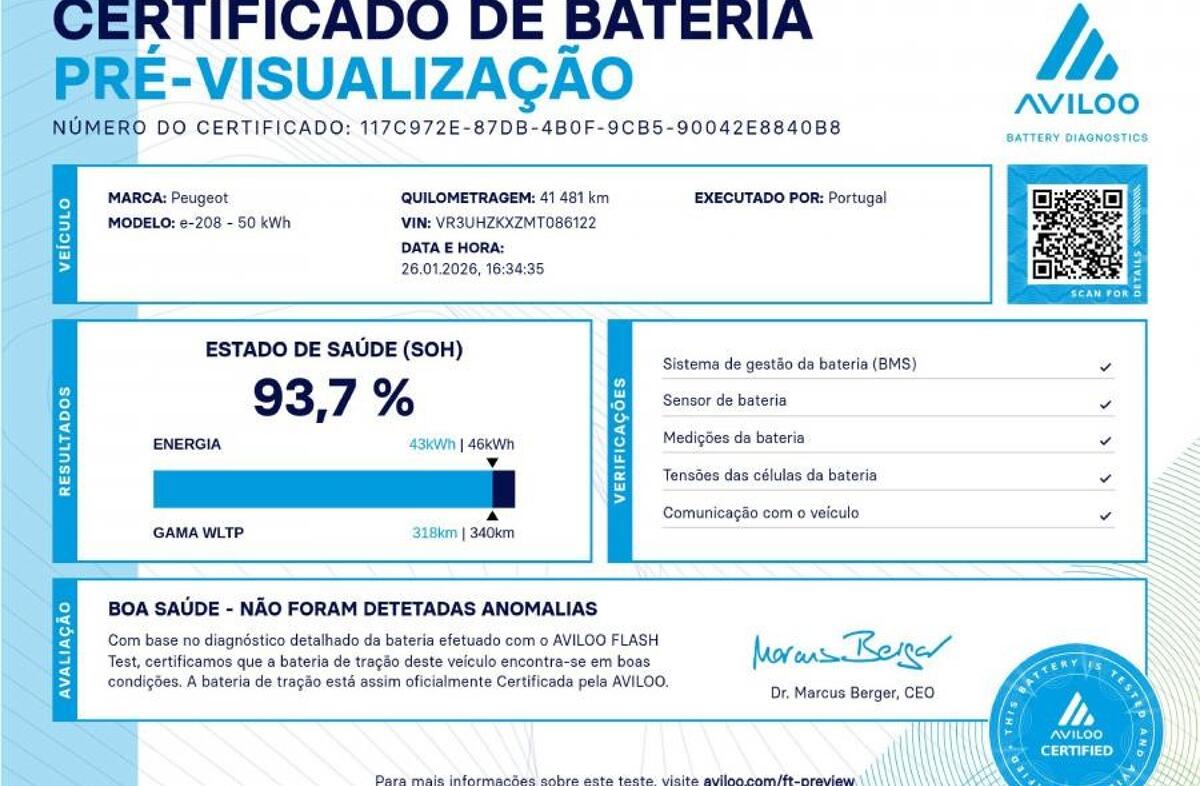 PEUGEOT 208 e- 50 kWh Active Pack